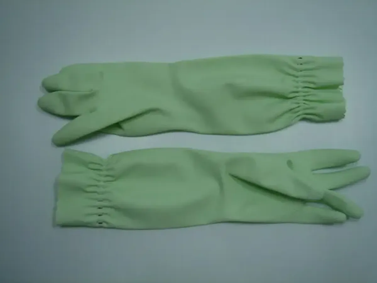 ถุงมือยางยาวรัดปลายข้อ (ภาพที่ 2)